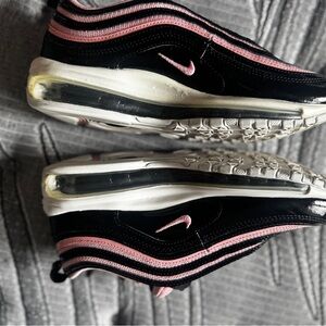 Nike Black and Pink Air Max Sneakers